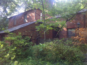A secluded, quiet oasis surrounded by trees in the Old Glebe neighborhood. 