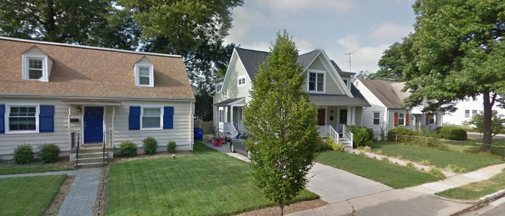 Aurora Highlands features a mix of older, renovated and new homes. 